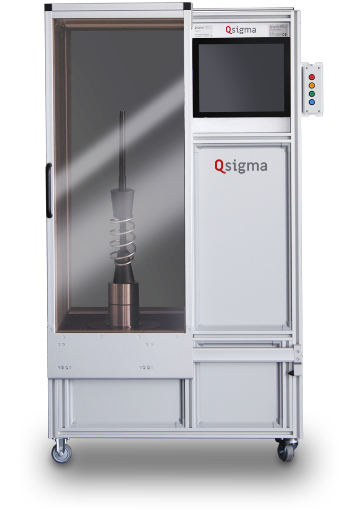 Qsigma Lasermessanlage für Federmessung